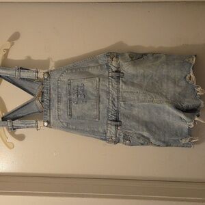 WILD FABLE Denim Jeans Overalls Distressed.  Size XS